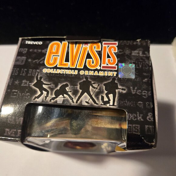 Elvis Presley Live In Las Vegas Collectible Ornament With Mirror Back & Box - Picture 9 of 10